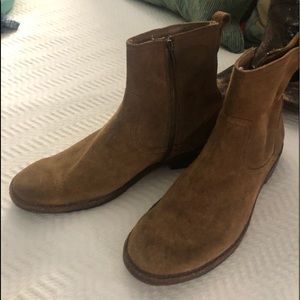 Frye short men’s suede zippered casual boots